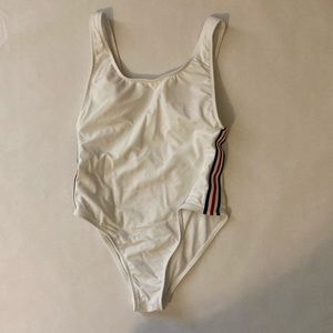 Xhilaration one piece swim suit white - M